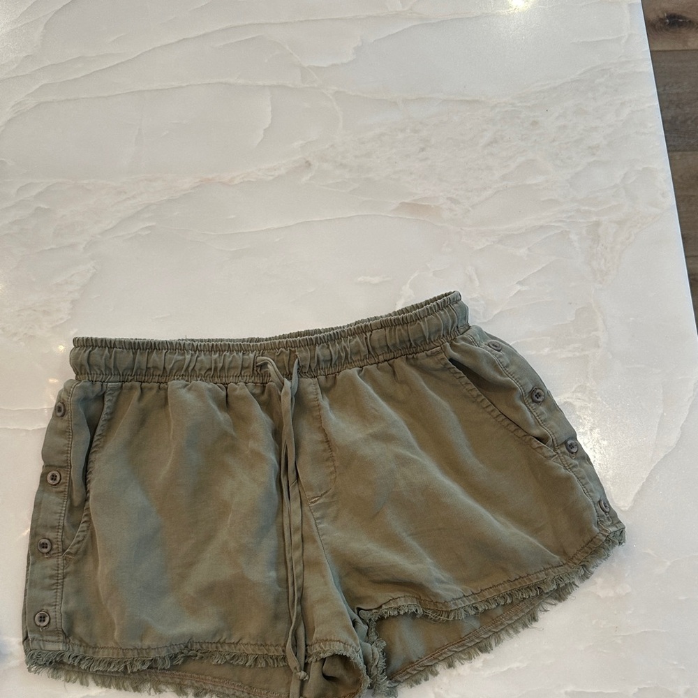 Olive Green Women's Shorts
